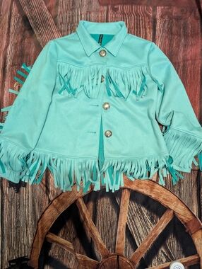 Sterling Kreek Faux Suede Fringe Jacket